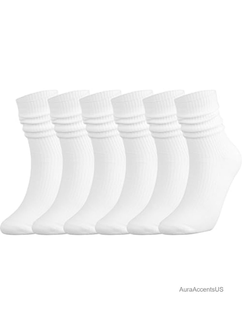 Slouch Socks Women Thin Soft Cotton Scrunch Crew Casual Socks